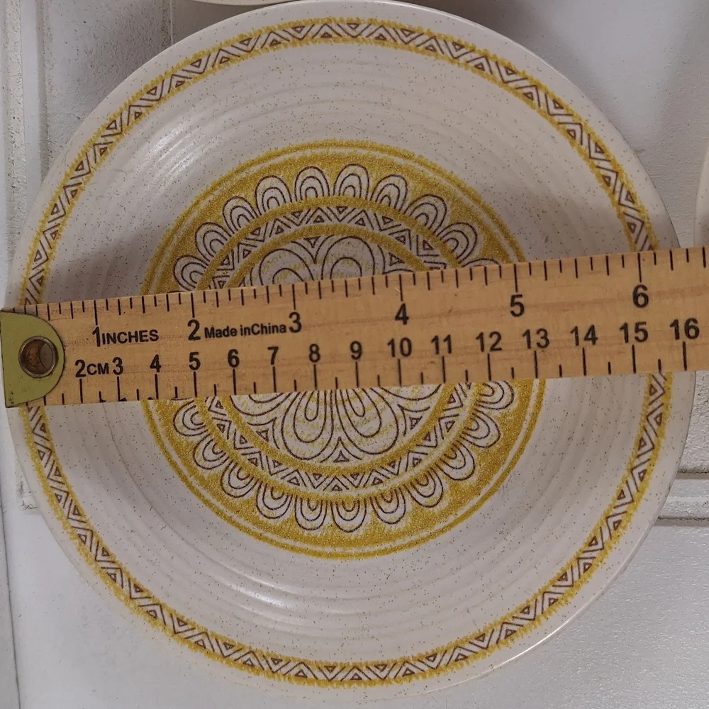 Lot of 4 Franciscan Hacienda Gold 6 1/2" Earthenware Bread / Dessert Plates  USA - Picture 4 of 5